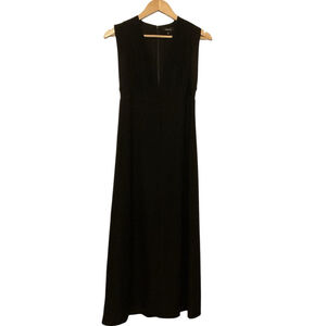Babaton Black Sleeveless plunge V-Neck Maxi Dress Size 4